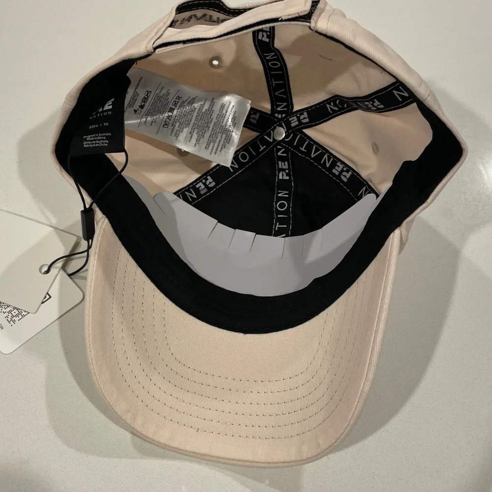 NWT PE Nation Homage Cream Baseball Cap Hat